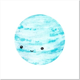 Neptune cute planet Posters and Art